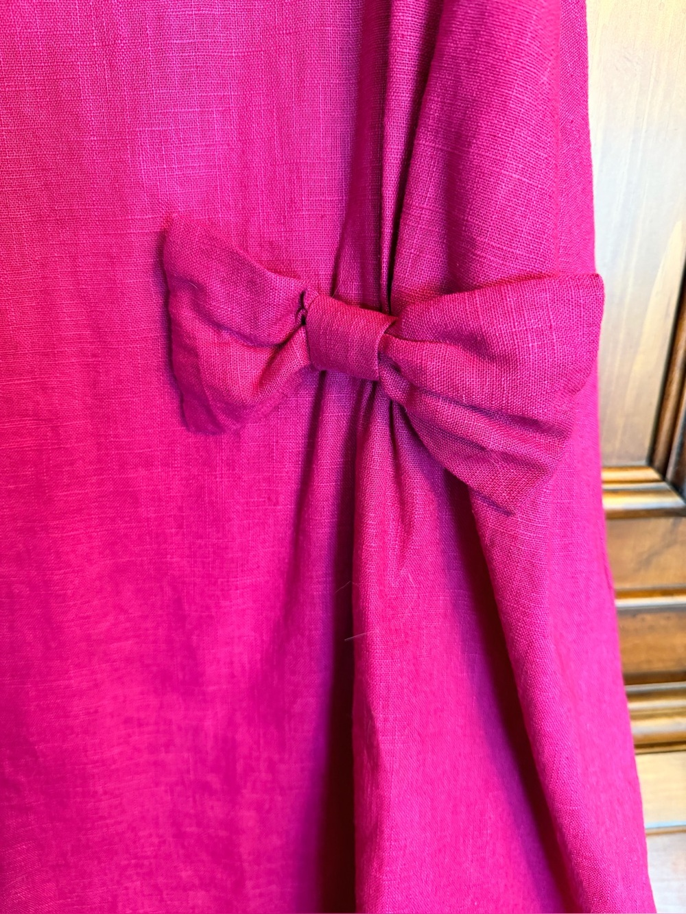 Le Muse Cerise Pink Short Sleeve Summer Kiss Swing Dress Size L - Picture 11 of 11